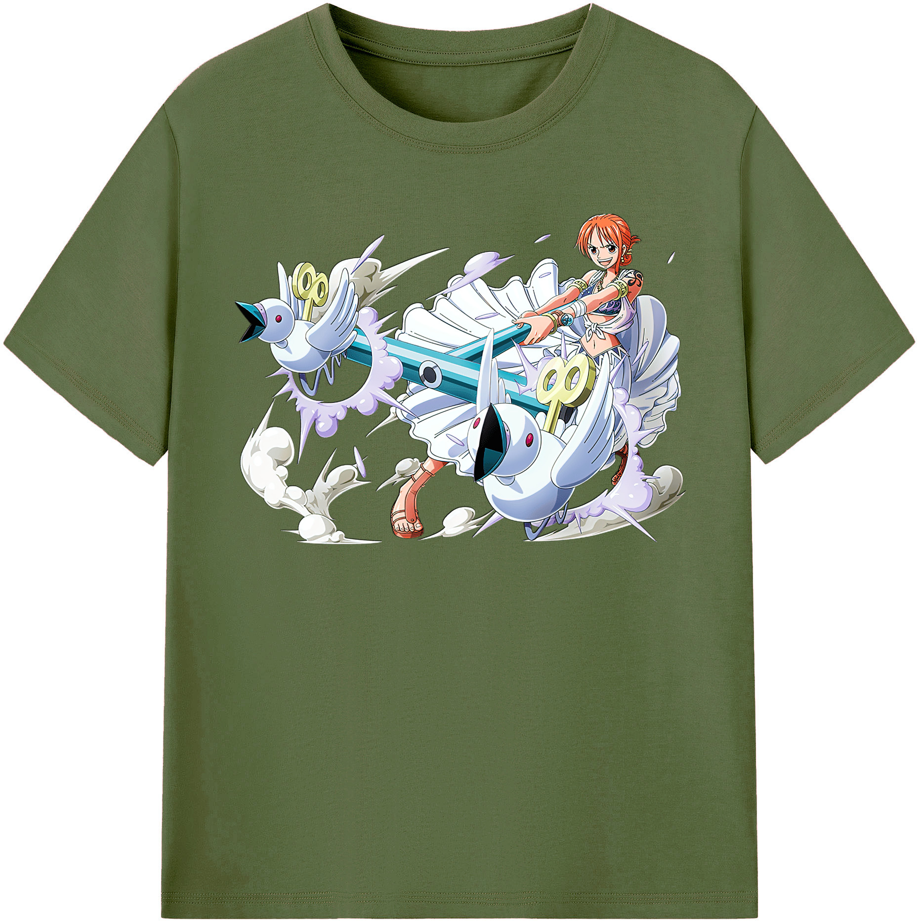 ワンピース ナミ ONE PIECE Nami 綿100％半袖Tシャツ（フロントプリント）